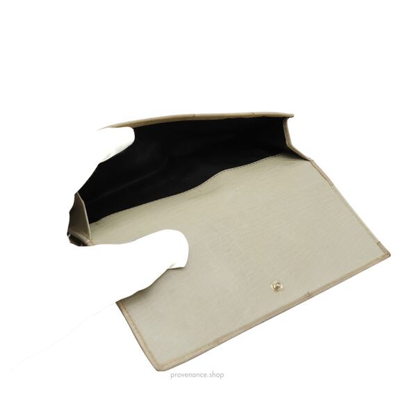 🔴 Gucci Horsebit Long Wallet - Ivory Ostrich Leather - Picture 10 of 10